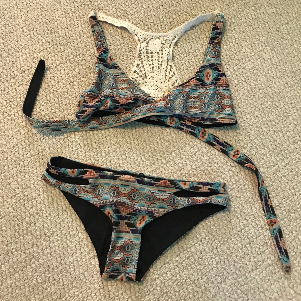 reversible lspace wrap bikini