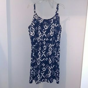 Faded Glory blue and white dress