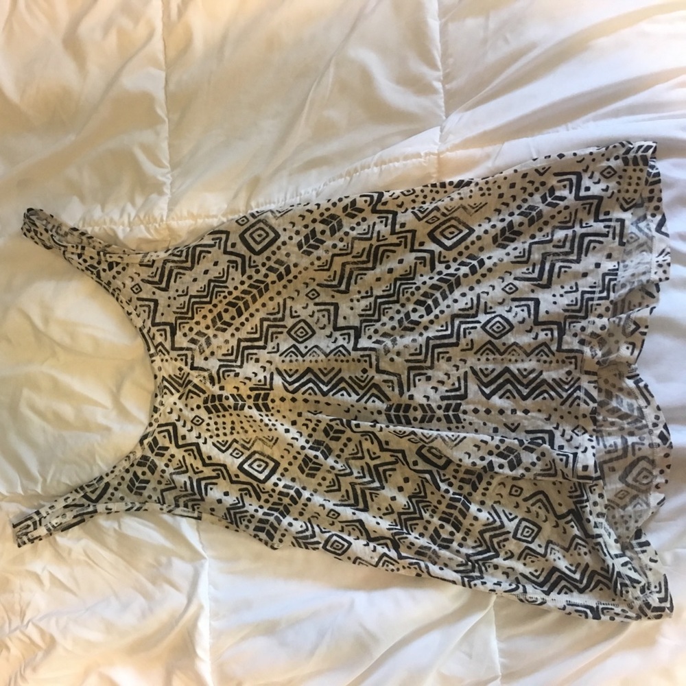 flowy patterned tank top