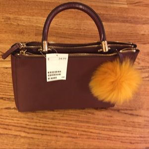 Maroon handbag