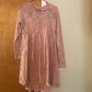Netted full sleeves dress