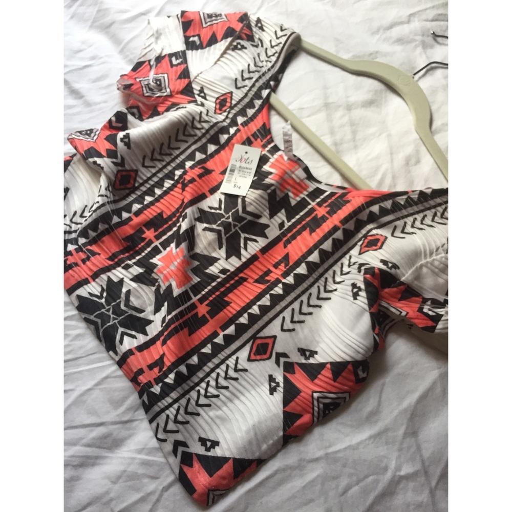 Brand new printed crop top