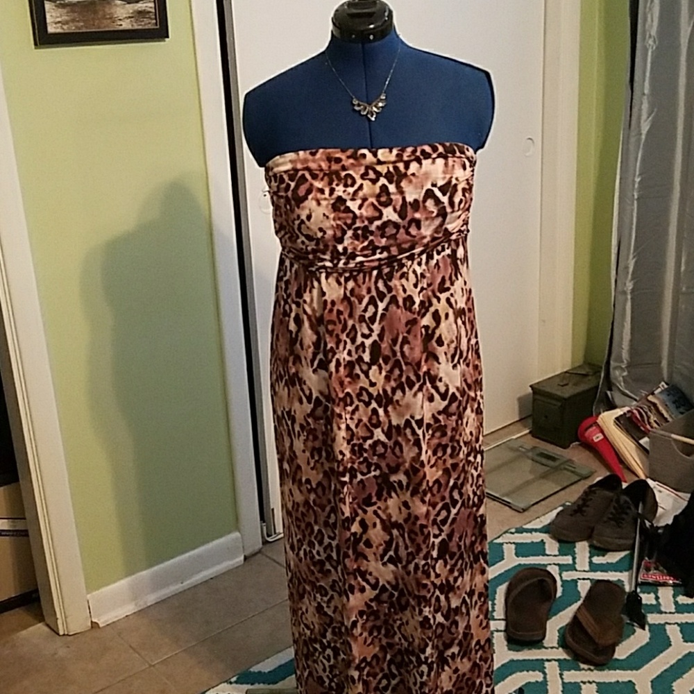 Moa C Moa Purple Leopard Tube Maxi