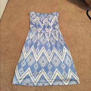 Strapless summer dress
