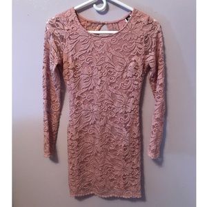 Pink Lace Dress