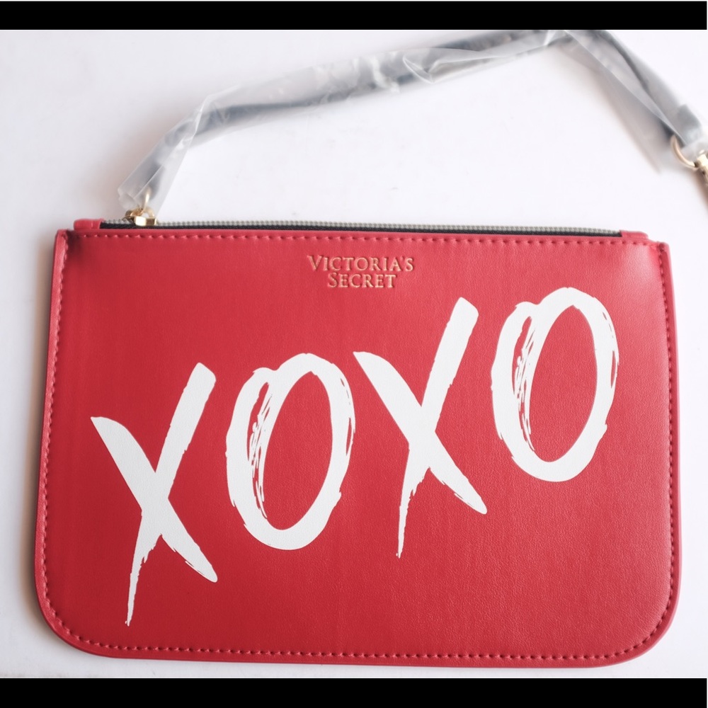 Victoria's Secret red zip bag