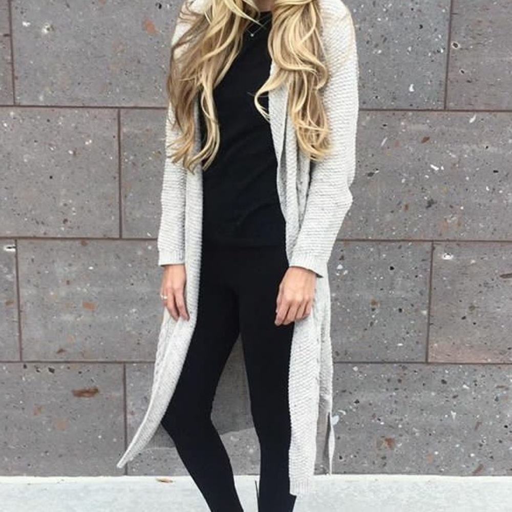Cable Knit Duster Cardigan