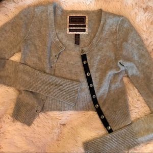 Ezra Fitch by Abercrombie CASHMERE crop cardigan