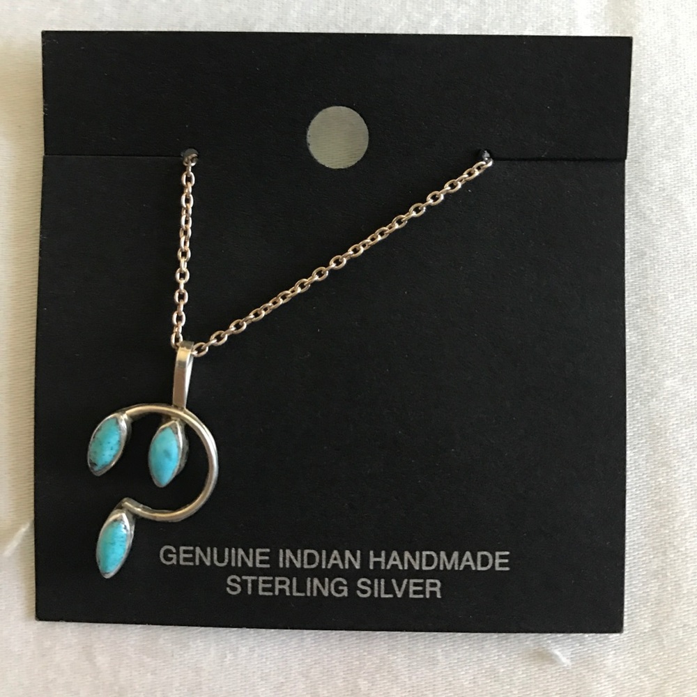 Sterling silver turquoise necklace