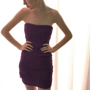 purple formal dress