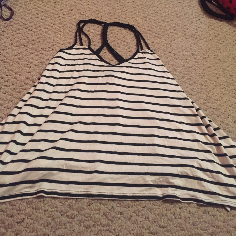 Black and white tank