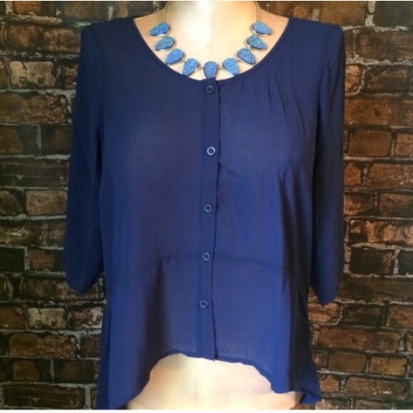 ➕Chiffon open shoulder plus top - Picture 2 of 3