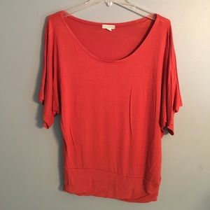 Burnt orange flowy top