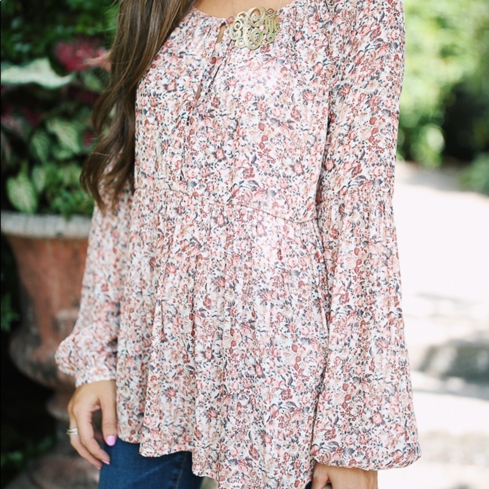 Ro & De Long Sleeve Peasant Blouse