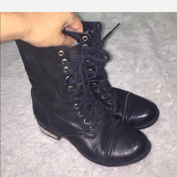 Steve Madden Shoes - 🔥Steve Madden black combat boots leather