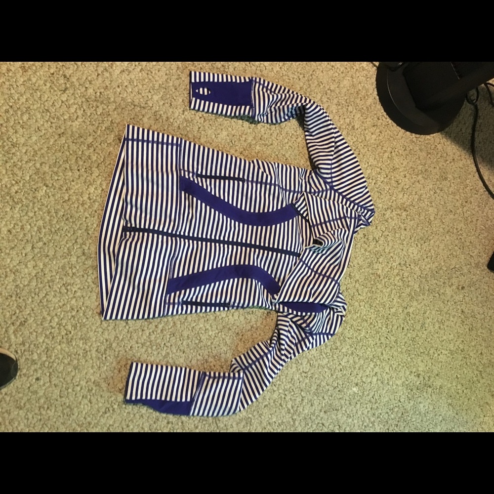 Lululemon athletic striped jacket