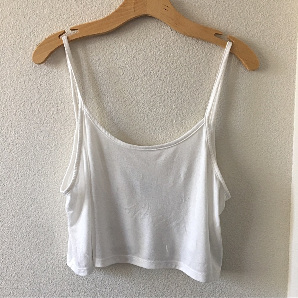 White Cropped Cami