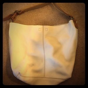 White leather lucky brand bag