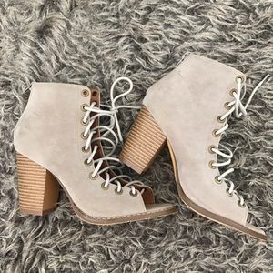 Lace up booties