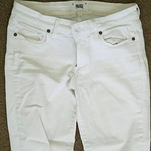 White Paige denim skinny jeans