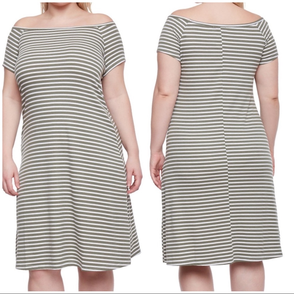 🌸HOST PICK🌸Off Shoulder. Body Con. Midi Dress