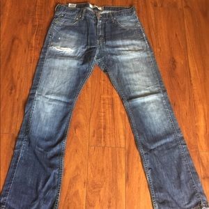 Levi's 527 Bootcut Jeans. 33x32.  Stylish tear.