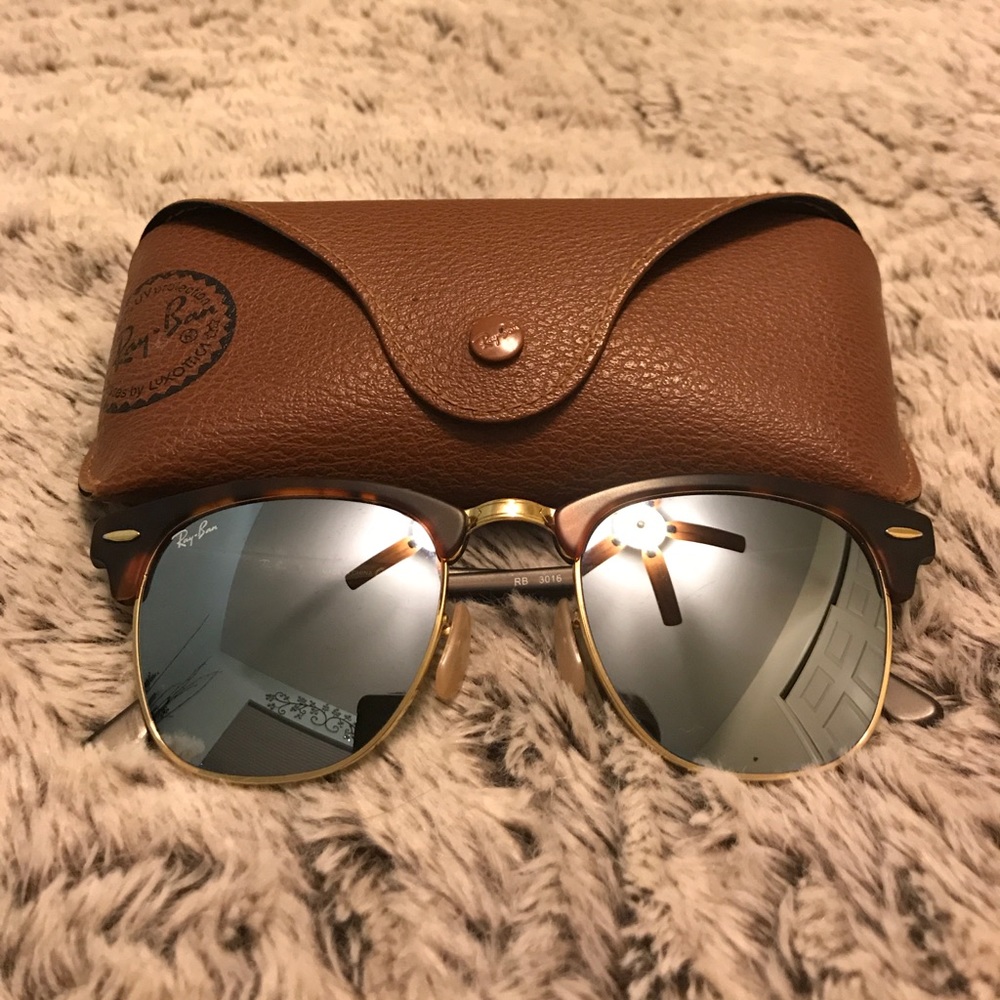 Rayban Mirrored CLUBMASTER Sunglasses