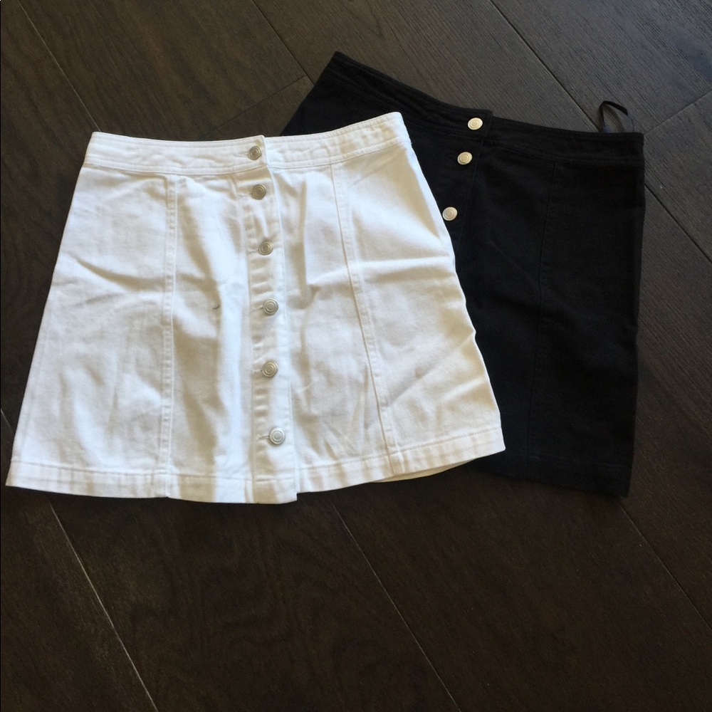 Denim mini skirt