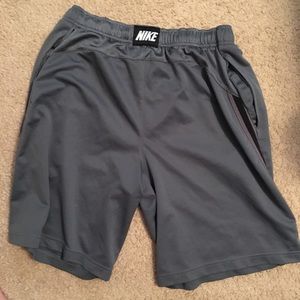 Nike grey gym shorts