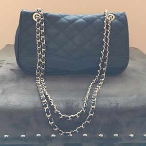 Aldo quilted shoulder / crossbody bag with chain
