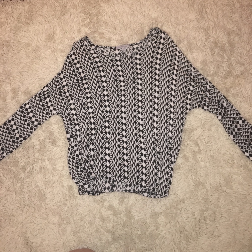 Black and white shirt