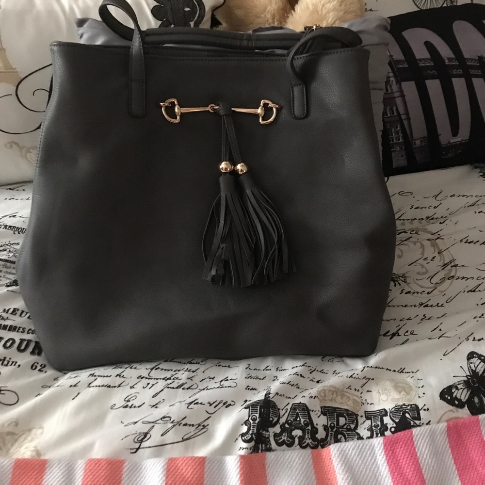 Gray purse