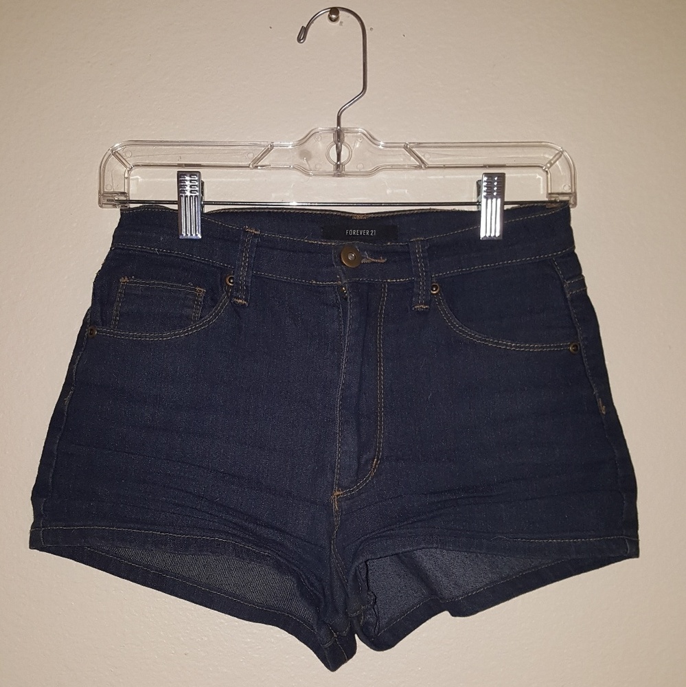 Denim High Waisted Shorts