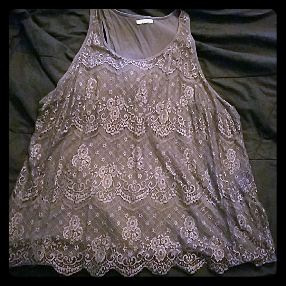 Lace tank top