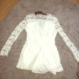 White Romper from Charlotte Russe