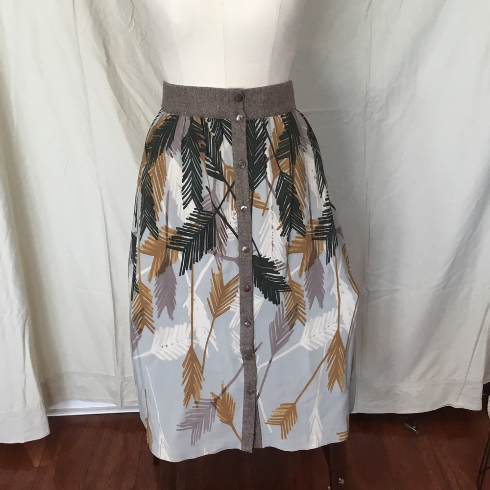 Edme & Esyllte Flurries Midi Skirt Anthropologie