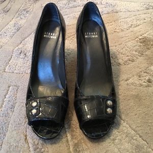 Stuart Weitzman peep toe pumps