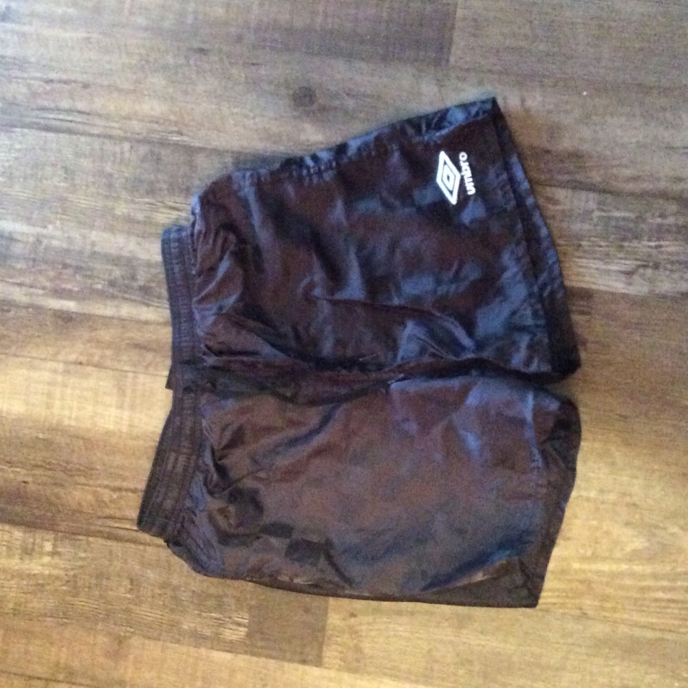 Black soccer shorts. Kids size M.
