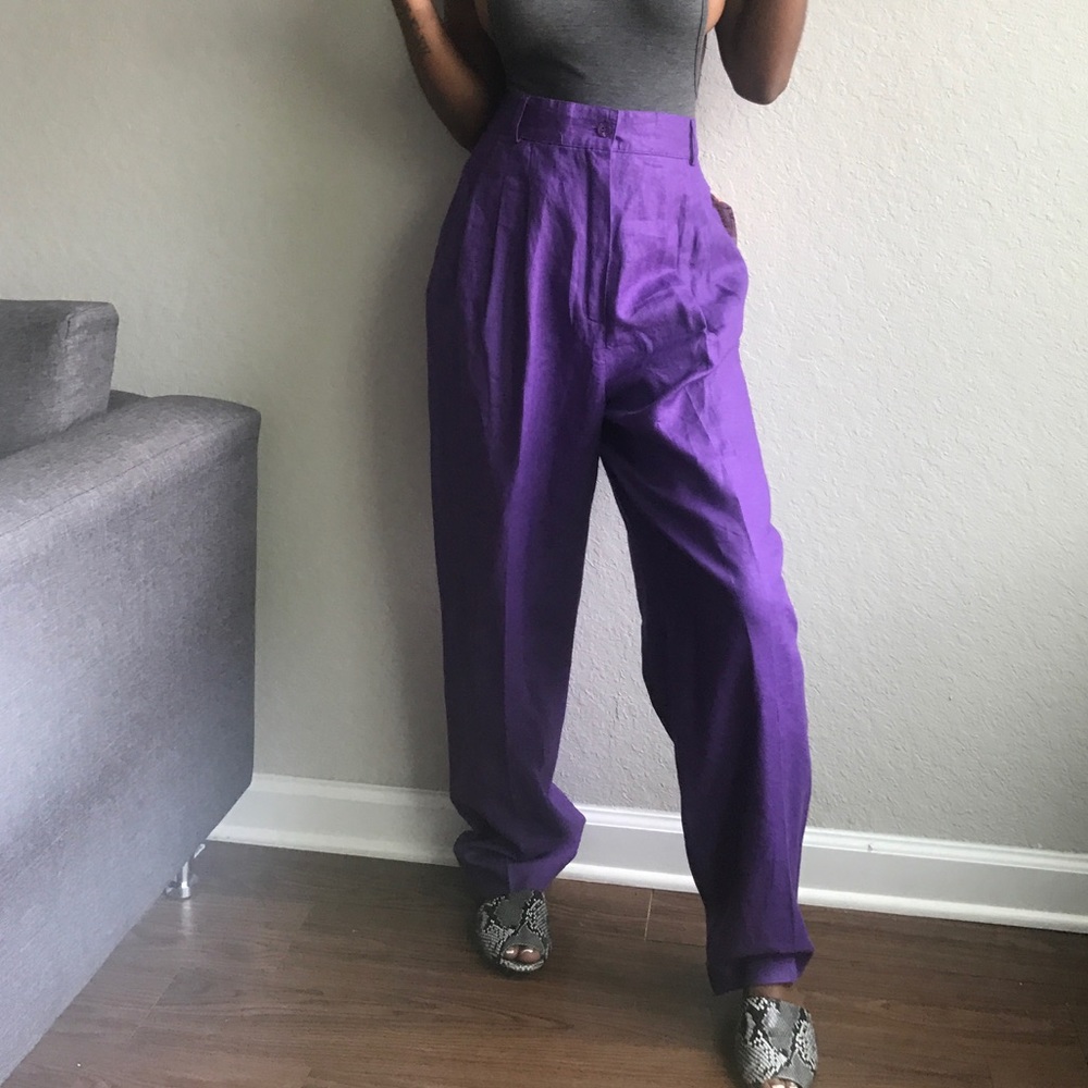 Purple high waisted pants 🦄✨