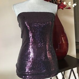 XXI New with tags. Gorgeous deep purple tube top