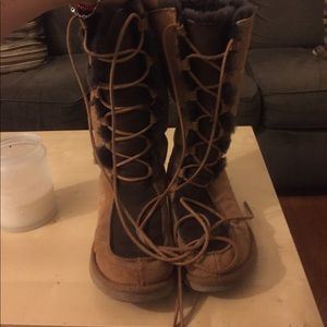 UGG Australia Uptown Lace Up Tall Boots