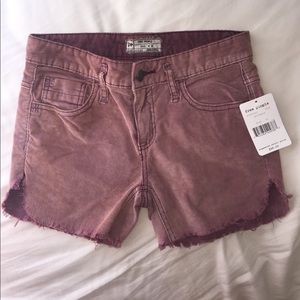 Free People corduroy shorts. Size 25 w