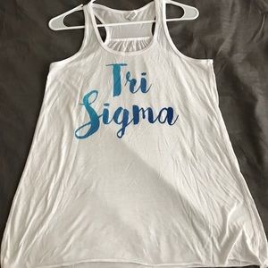 Tri Sigma ombré tank top