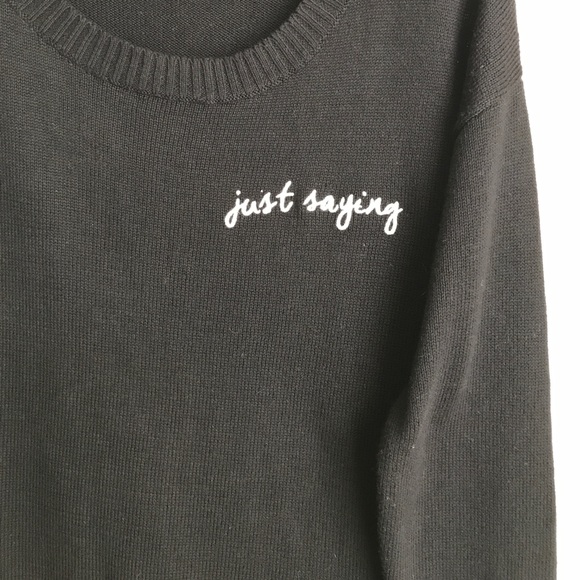 Oversized black sweater - Picture 2 of 2