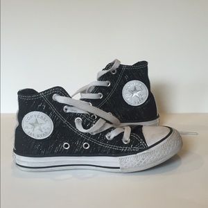 Converse size 13 shimmer high tops