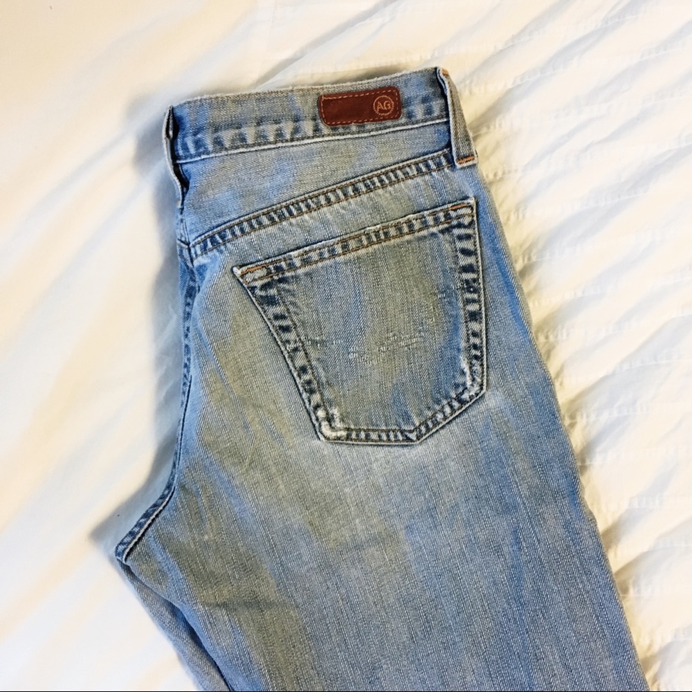 AG the Angel distressed flare jeans