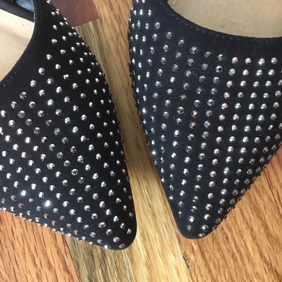 Report Shoes - Report Penelope Flats with Rhinestone Toes
