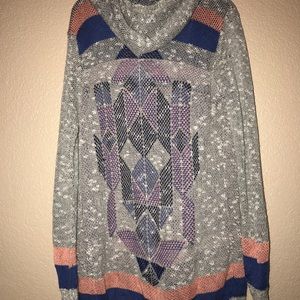 Hooded cardigan