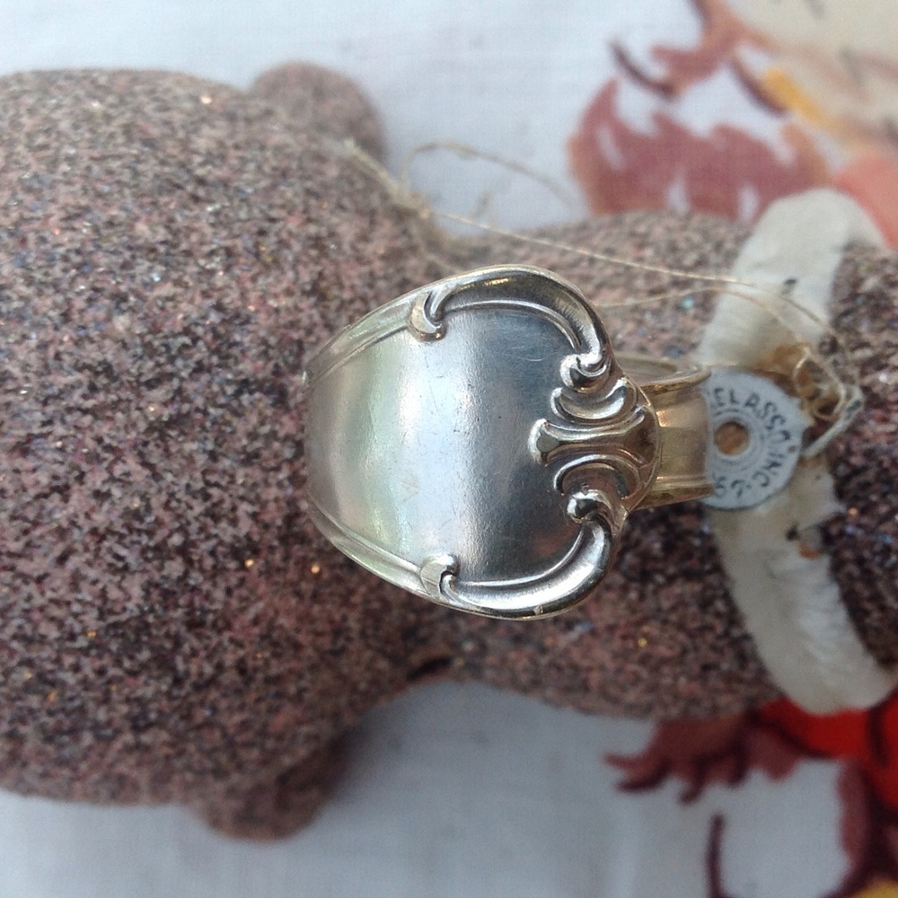 Silver plate silverware ring