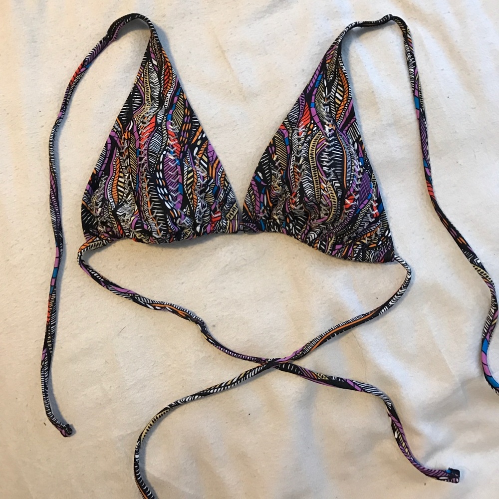 Colorful bikini top